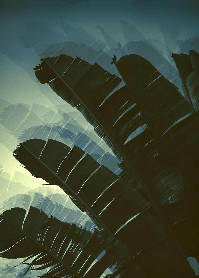 banana leaves