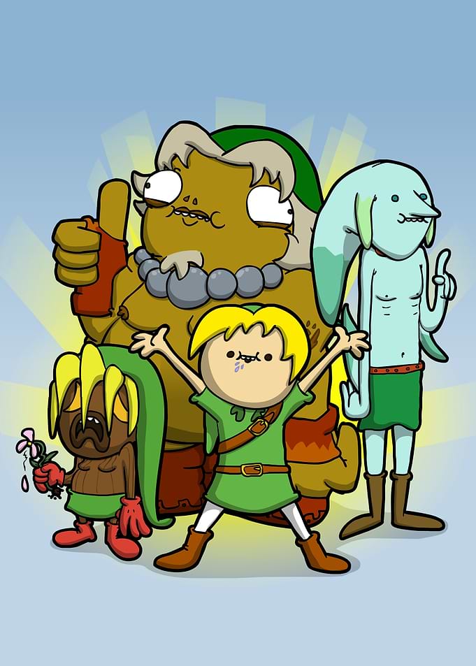 The kid behind the masks.