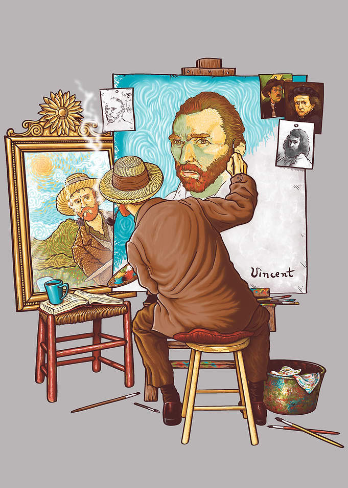 'Van Gogh Triple Self-Port