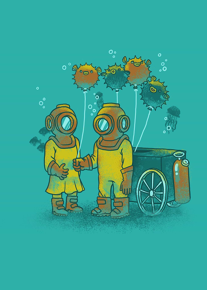 the balloon-fish vendor