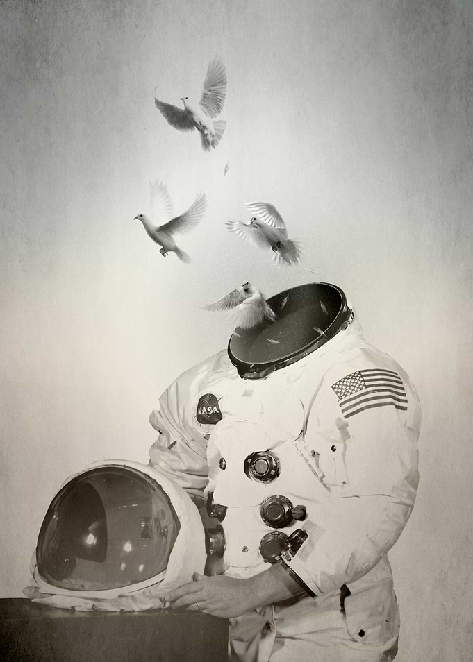digital collage inspired b
