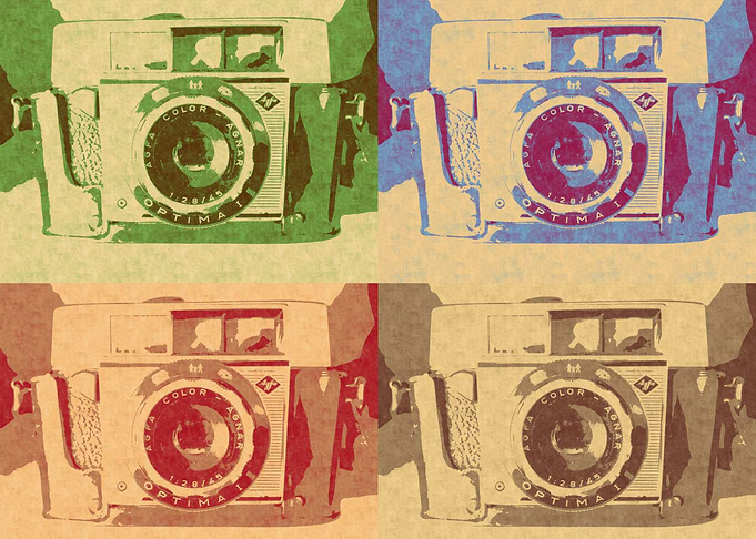Vintage camera abstract
