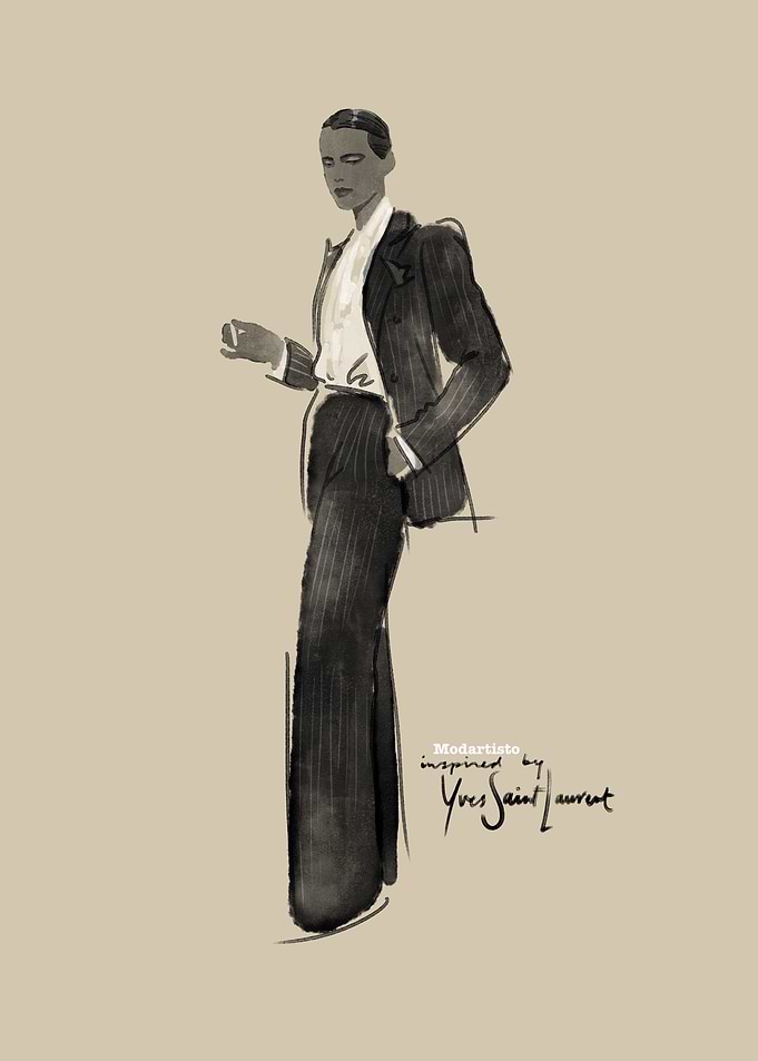 Inspired by Yves Saint Laurent