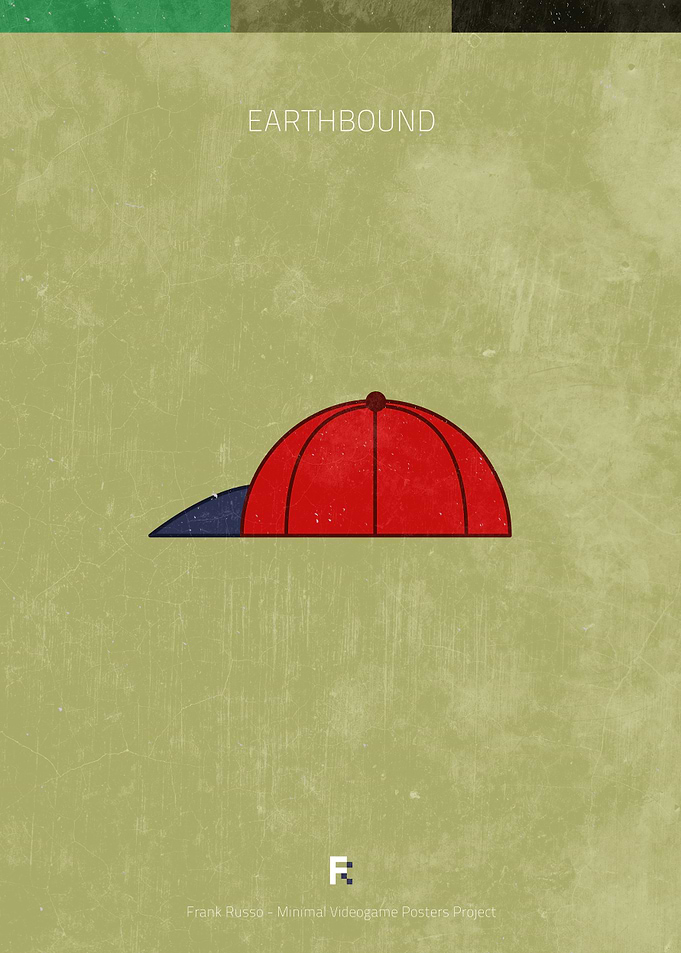 Earthbound. Minimal Videogame Poster.