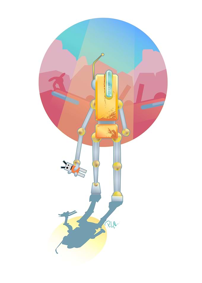 Sad robot