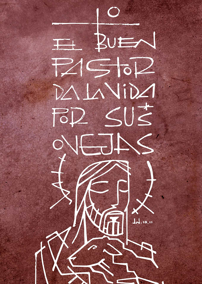 Hand drawn illustration or drawing of a Christian Cross ...