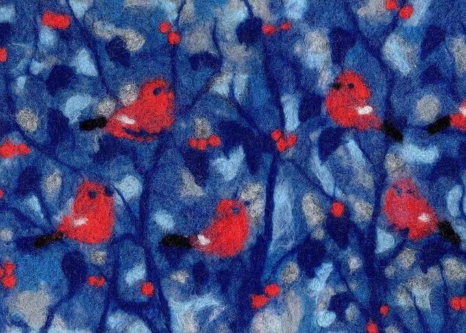 The Bullfinches, forest birds