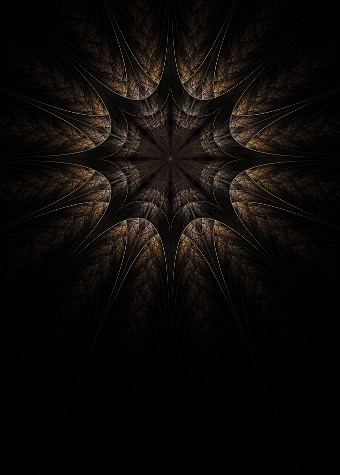 Crystal Star. Raw Fractal made with apophysis. 4000x560 ...
