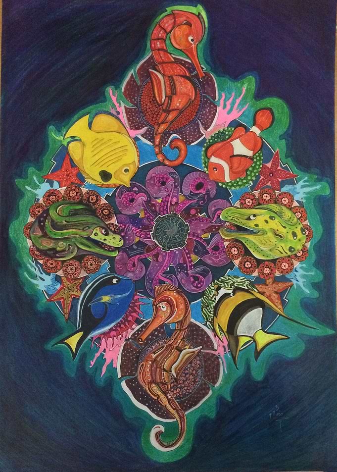 Mandala coral reef