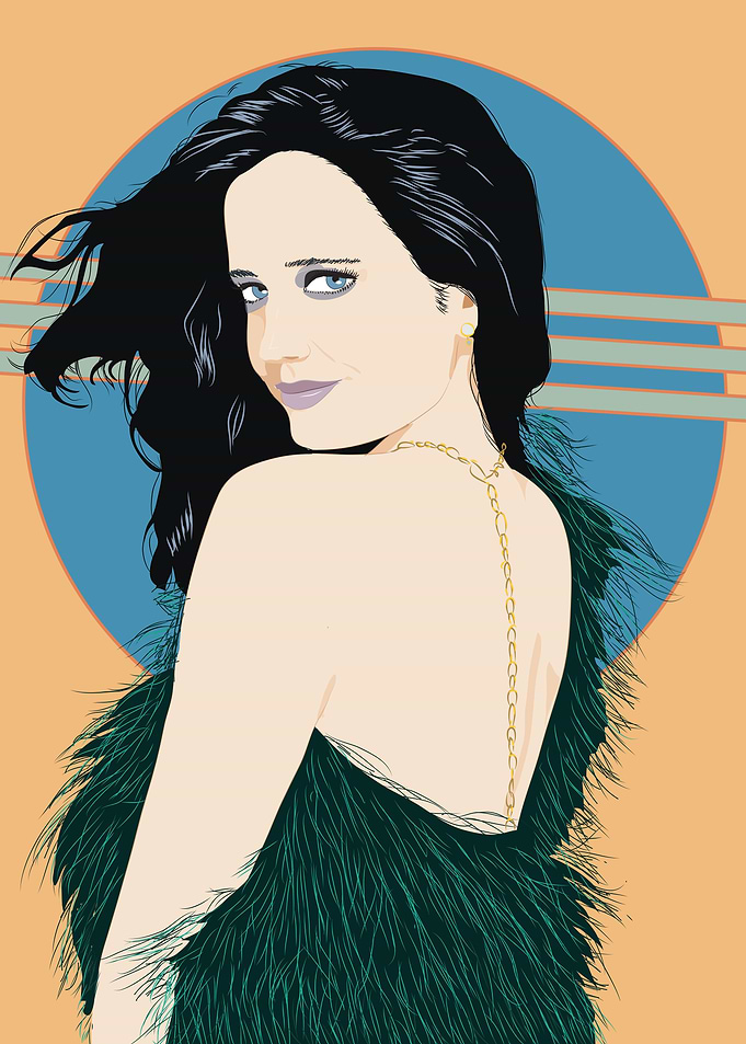 My portrait of Eva Green