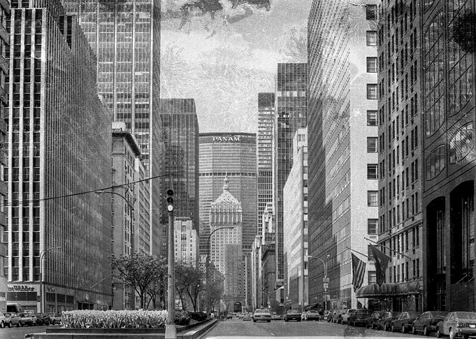 Park Avenue in New York fa