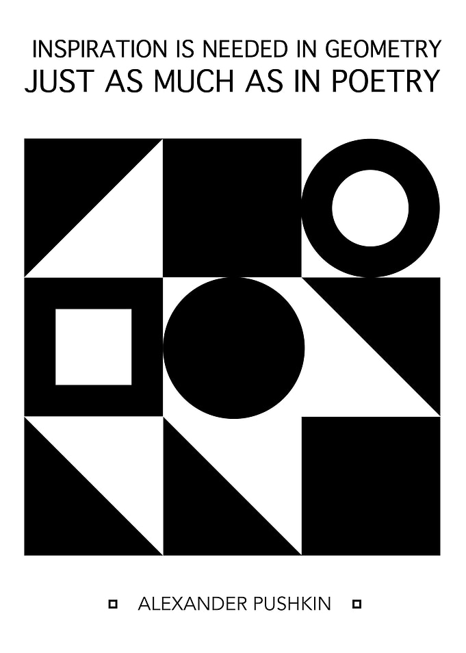 'Inspiration is needed in geometry, just as much as in ...