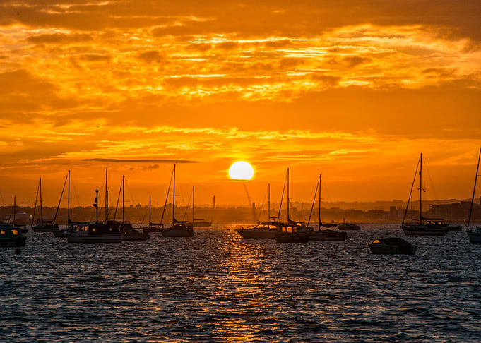 Sandbank's Golden Sunset