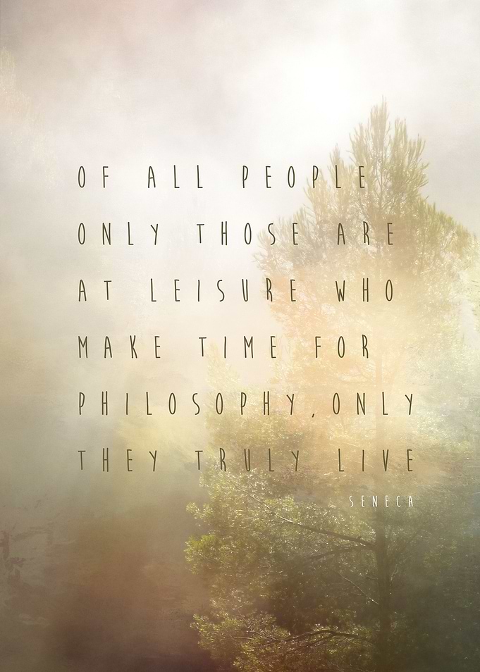 A famous quote by Seneca who still is one the three mos ...