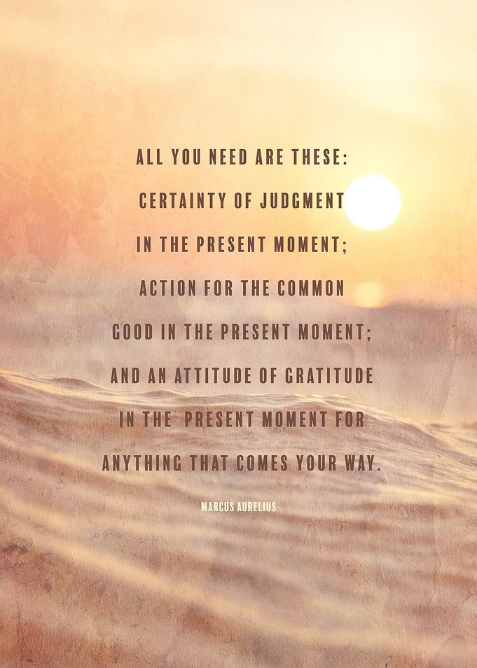 Famous Marcus Aurelius quote from Meditations.