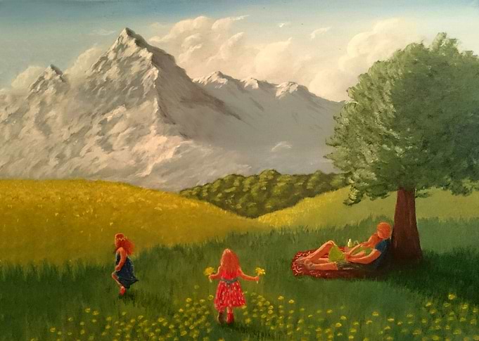 Having a picnic