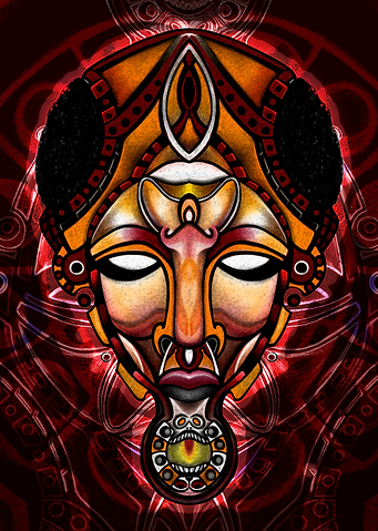AFRO-DECO is a unique line of mask illustrations. Each ...