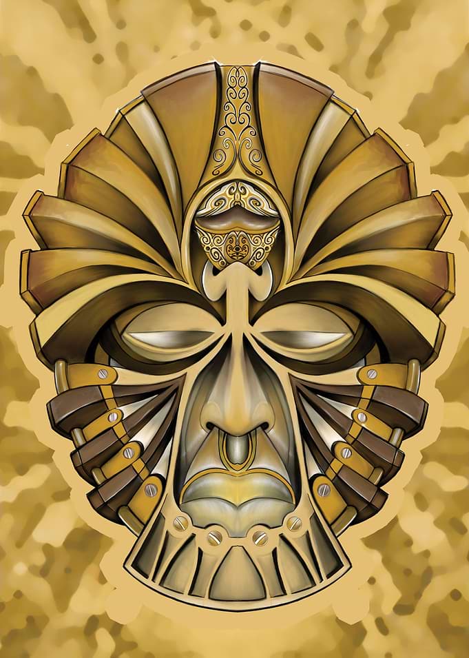 AFRO-DECO is a unique line of mask illustrations. Each ...