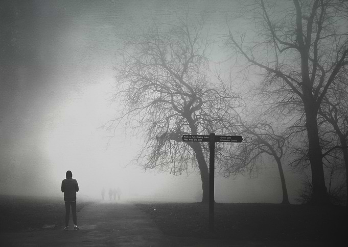 Alexandra palace London Uk In the fog