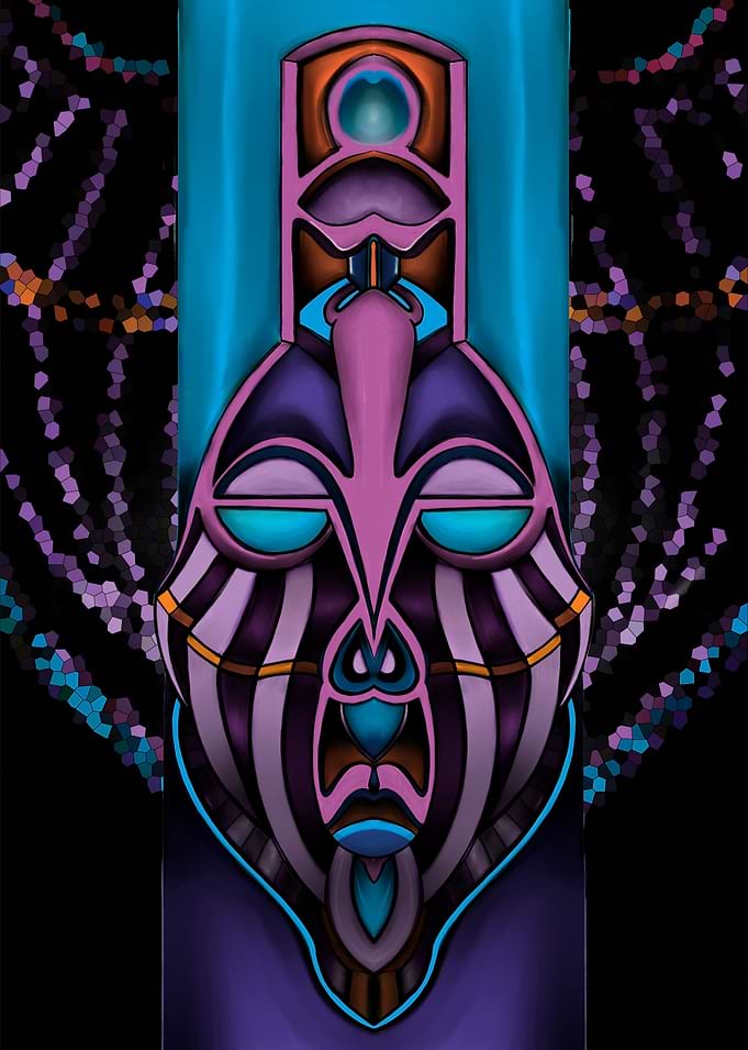 AFRO-DECO is a unique line of mask illustrations. Each ...