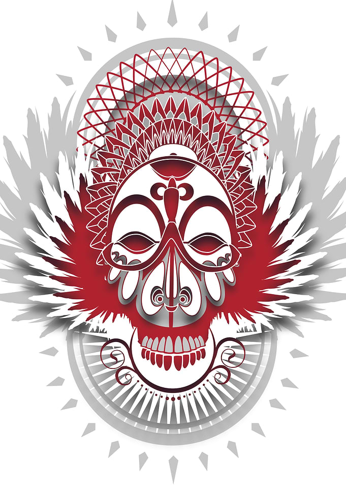AFRO-DECO is a unique line of mask illustrations. Each ...