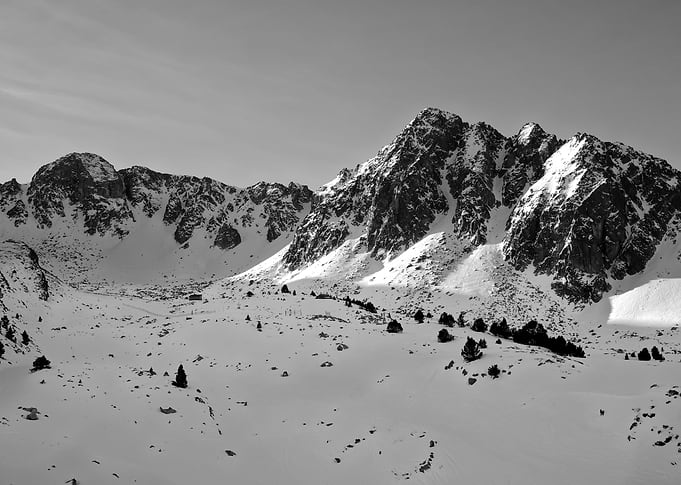 Ski station mountains