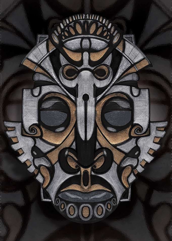 AFRO-DECO is a unique line of mask illustrations. Each ...