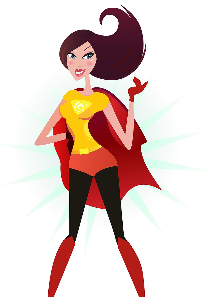 New design available in shop : hand-drawn Superhero gir ...