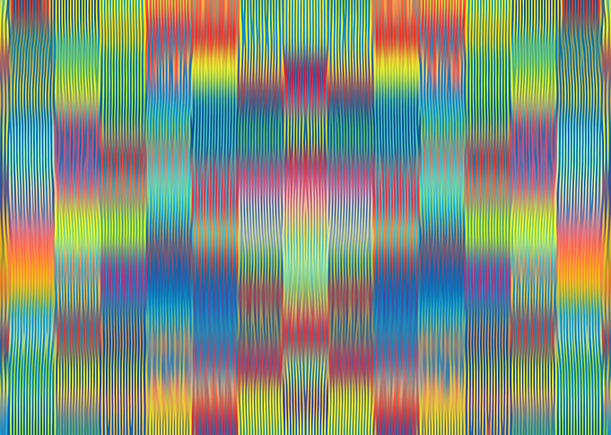green blue pink red and yellow painting lines pattern a ...