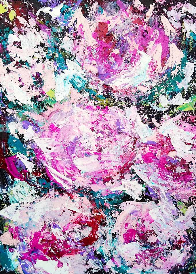 Abstract peonies