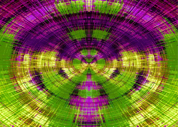 purple and green circle plaid pattern texture abstract ...