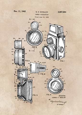 patent art Winslow Camera Accessories 1960