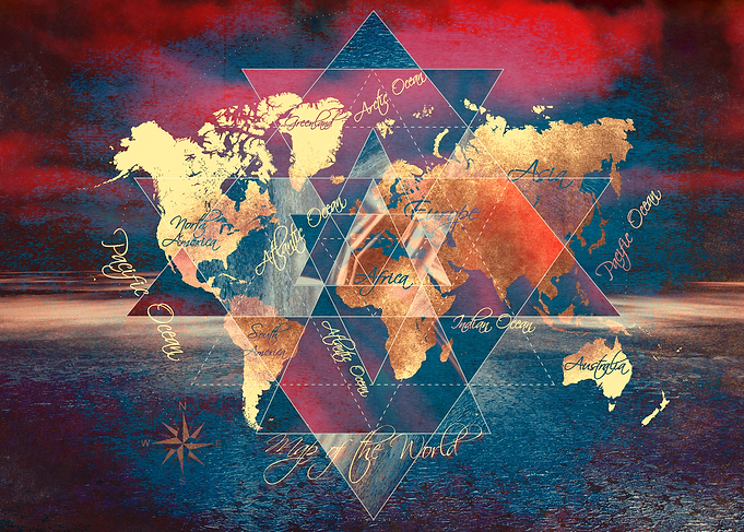 world map sacred
