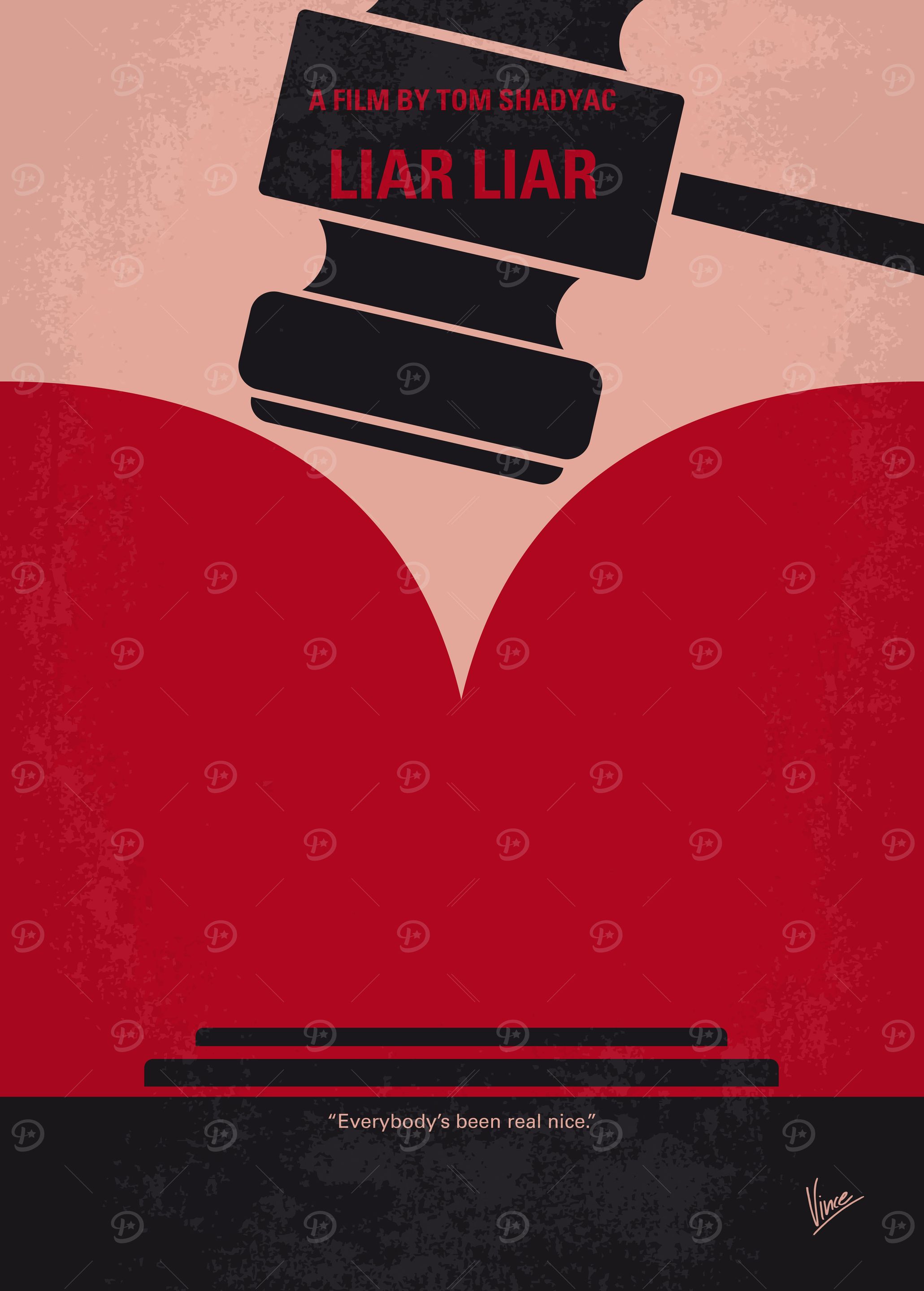 No737 My Liar Liar minimal movie poster A fast-track l ...