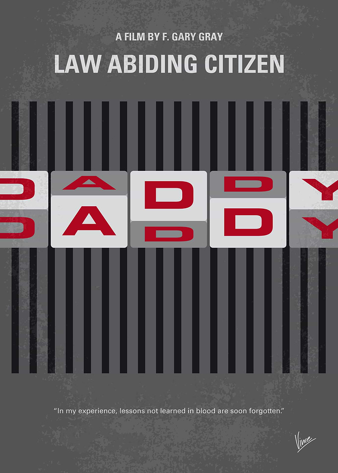No738 My Law Abiding Citizen minimal movie poster A fr ...