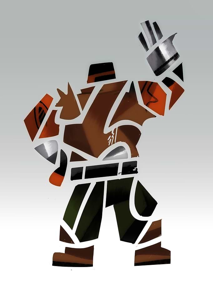Abstract Barret tribal style