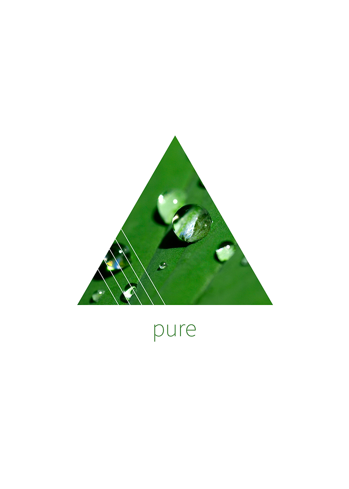 Graphic Art PURE Raindrops