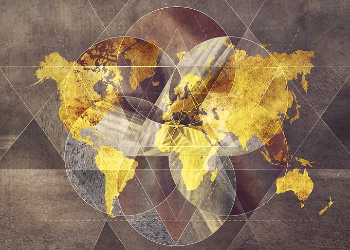 world map sacred