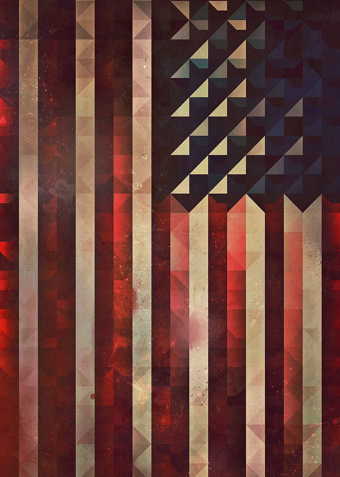 American flag / 1776
