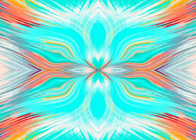 blue orange and pink line pattern abstract background