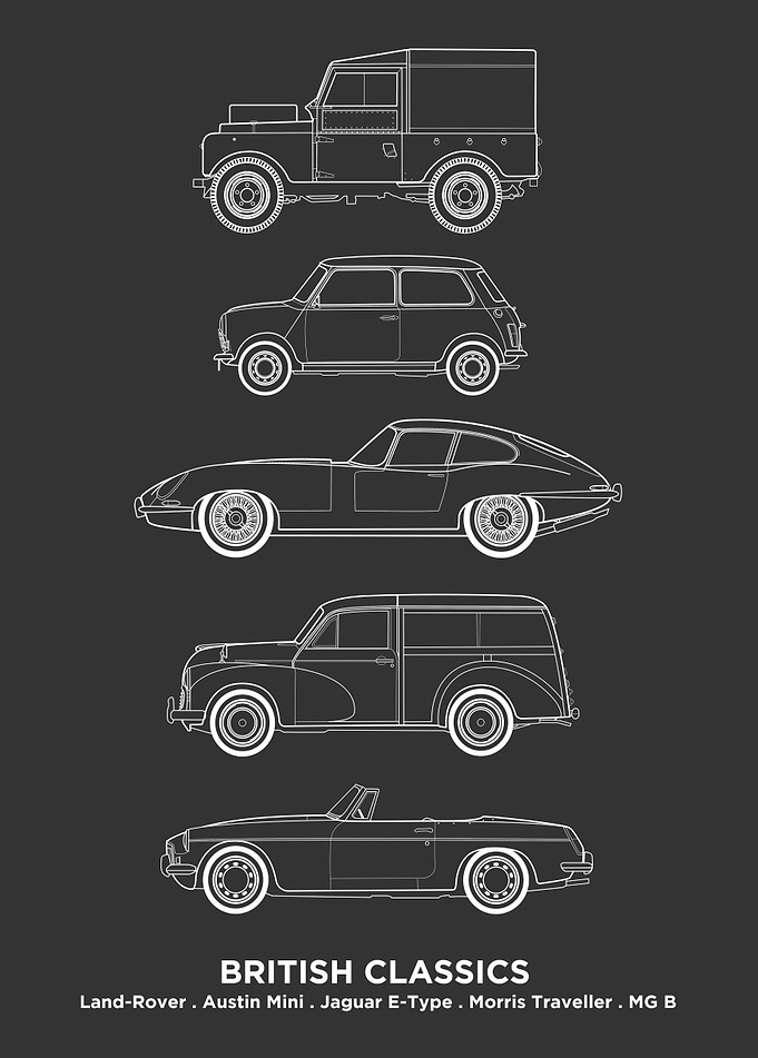 Part of my Classic Car Profiles collection, this design ...
