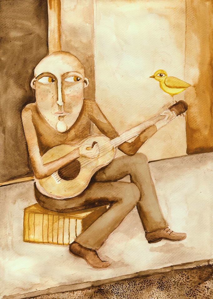 The main character of the series plays the guitar this ...