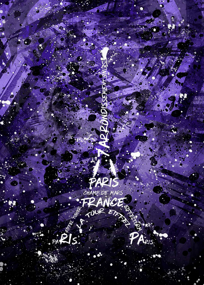 Digital Art Eiffel Tower