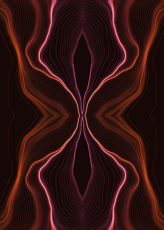 FLAME PINK LINE VIBES-Ed.© 2017 by Pia Schneider, ateli ...