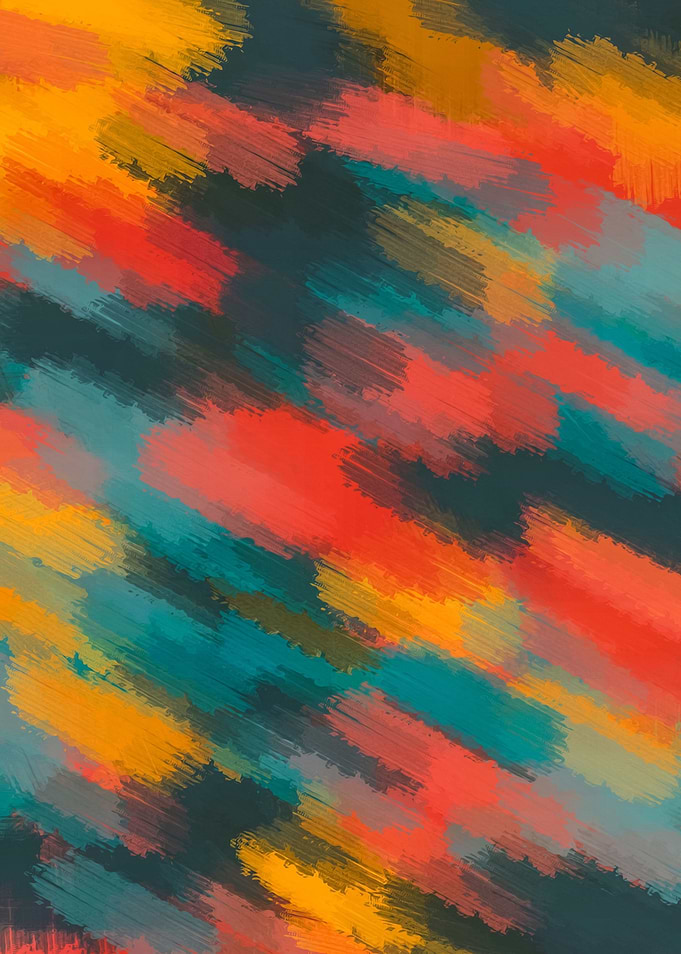 green orange and red painting texture abstract backgrou ...