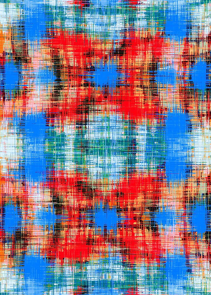 red blue green and black plaid pattern abstract backgro ...