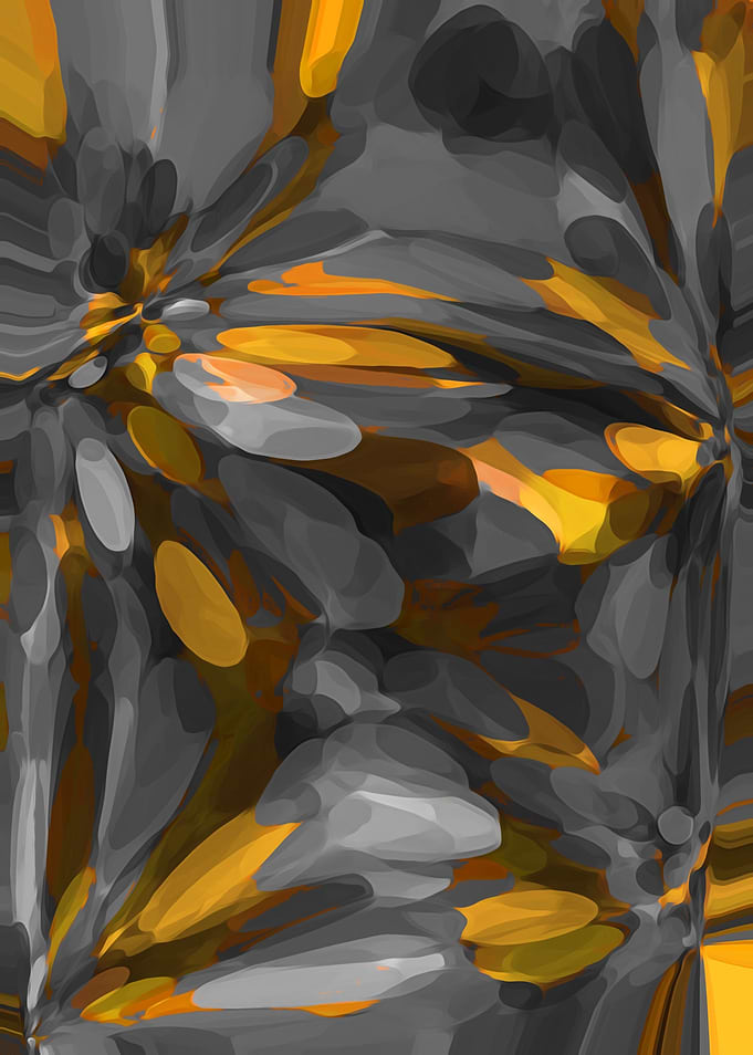 yellow and black bubble abstract texture background