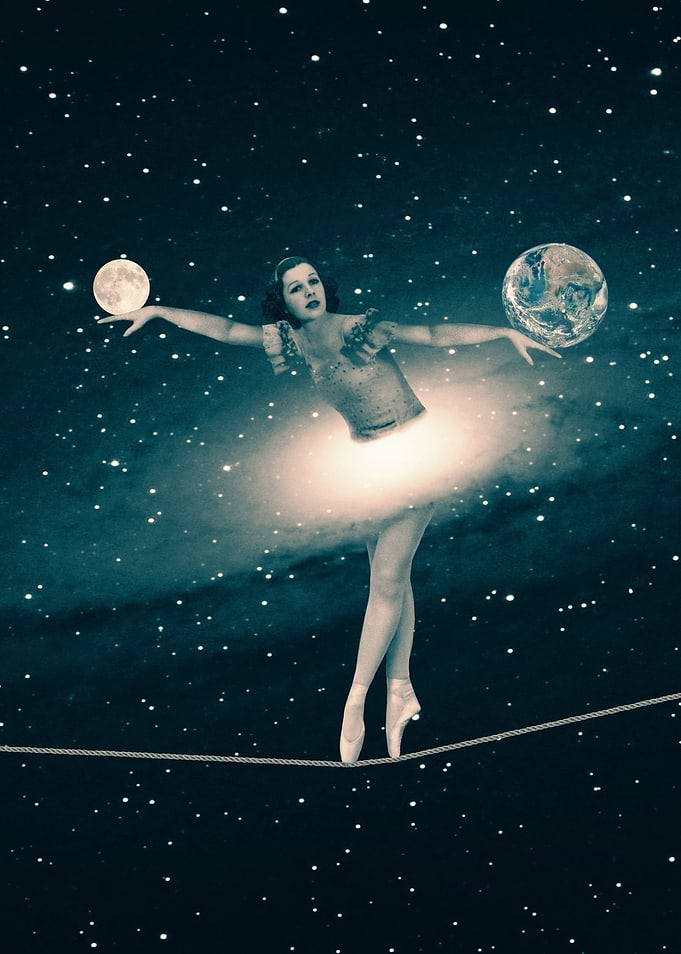 The Cosmic Game of Balance or Universe Ballerina