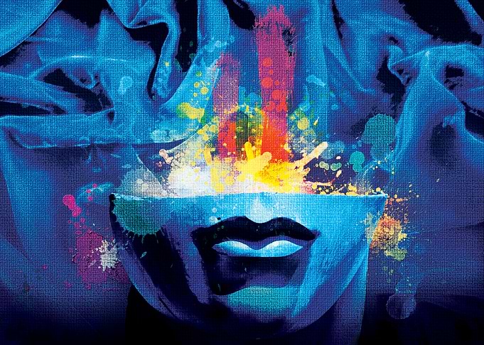Artistic Mind - a painted effect composition. Depicts s ...