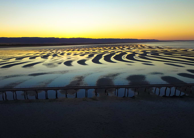 Sunrise over Port Germein, South Australia.